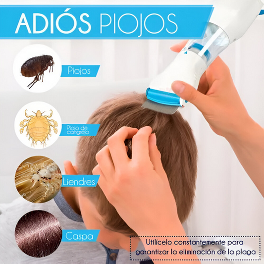Peine Eléctrico Aspirador De Piojos y Liendres